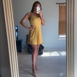 Spring Yellow Mini Dress